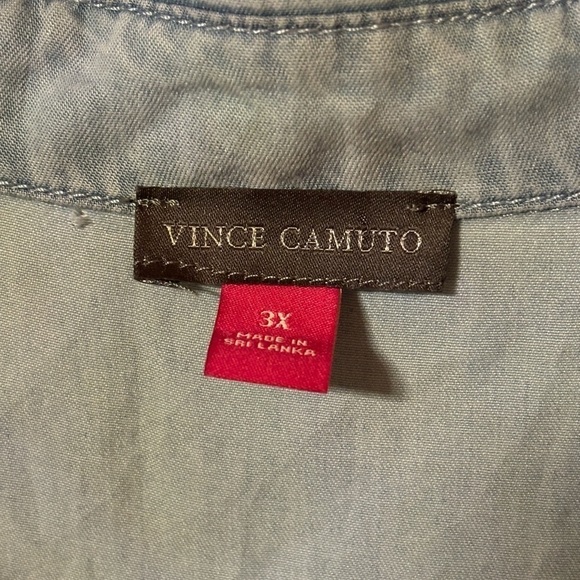 NWT-Vince Camuto- Light Wash Utility Romper - Picture 5 of 8